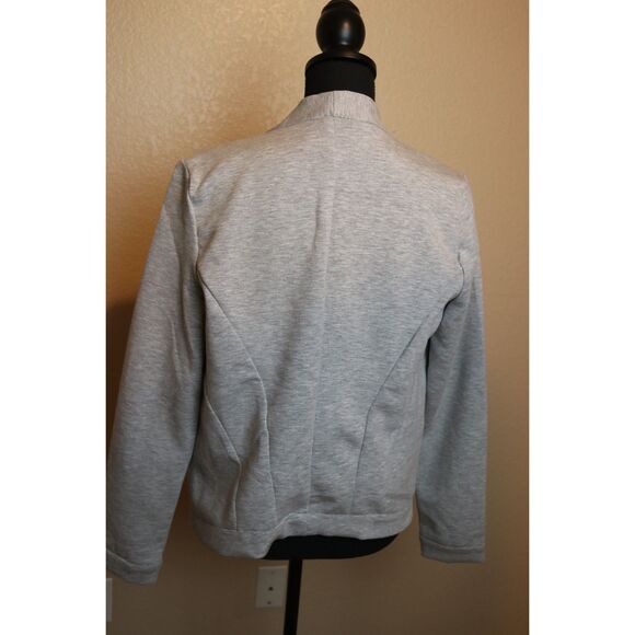 Carolina Belle Montreal Grey Knit Open Front Blazer (M) - Picture 3 of 8